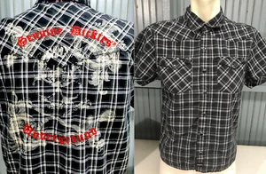 Dickies Genuine Underground YOUTH Boys Western Snap Shirt XL 14/16 20" Chest - Picture 1 of 5