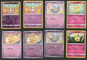 Collezione Carte Pokemon Cutiefly Set di 8 Carte Inglese Reverse Holo Fairy Carine - Foto 1 di 1