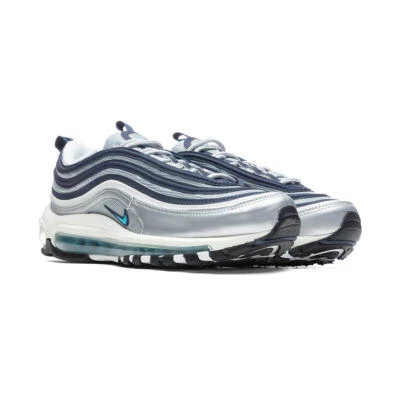 [DQ9131-001] Nike Mujer Air Max 97 Metálico Plateado/Azul Cloro *NUEVO* Foto 1 de 4