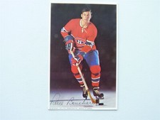 HOCKEY PROMO STAR POST CARD 1971 MONTREAL CANADIENS  PIERRE BOUCHARD 