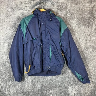 Vintage Jacket Size Medium Blue Dunbrooke Distinctive Images Retro Windbreaker - Image 1 of 4