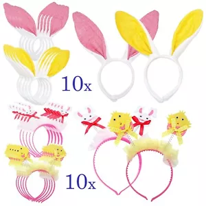 10 piezas diademas para orejas de conejo de Pascua, peines para cabeza de chich y conejo cinta para el cabello regalo para niños - Imagen 1 de 54