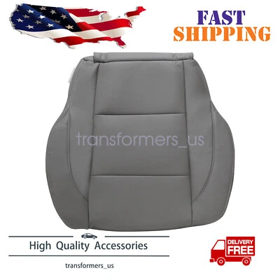 Cubierta de asiento de cuero inferior del conductor para Nissan Titan PRO-4X 2005-2015 gris Foto 1 de 4