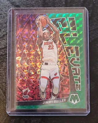 2022-23 Panini Mosaic Jimmy Butler Elevate Green Prizm #21 Miami Heat - Image 1 of 2