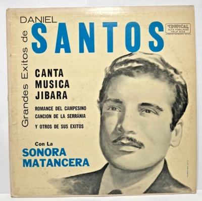 Daniel Santos Sonora Matancera Grandes Exitos Musica Jibara Puerto Rico Lp Vinyl - Image 1 of 3
