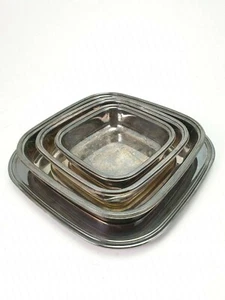 Set of Vintage Silverplate Serving Bowls Dishes and Tray - Picture 1 of 8