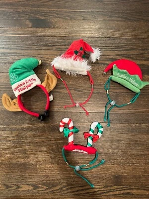 Christmas Dog Hats Set of 4 - Image 1 of 4