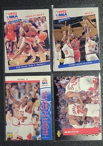 Lot of (4)1993 NBA Michael Jordan 1993-1994 Upper Deck #180,#193,#201,#213 🏀 - Picture 1 of 2