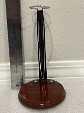 Wooden Base And Metal Action Figure Doll Stand Accessory 7.5” Tall Extend To 13”