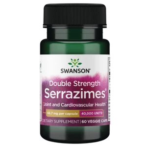 Swanson Optimum Potency Serrazimes 40,000 Units 66.7 mg 60 Veggie Capsules - Picture 1 of 6