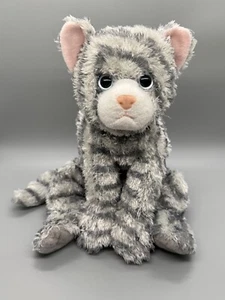 TY Tysilk Grey Tabby Striped Caviar Classic Cat RETIRED PLUSH 2004  - Picture 1 of 12
