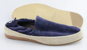 Mocassini uomo SALVATORE FERRAGAMO 'Gancini' blu navy scamosciati taglia US 8,5 - D - Foto 1 di 6