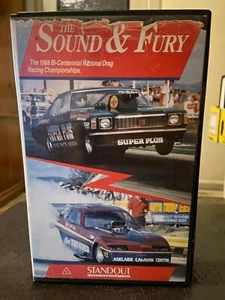 The Sound & and Fury VHS Ex-rental video tape no DVD 1988 Drag Racing Queensland - Picture 1 of 4