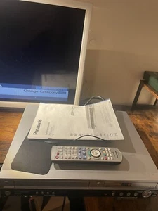 Panasonic DMR-EZ45V DVD VCR VHS Recorder, Freeview HDMI Combi Remote & Manual - Picture 1 of 10