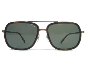 Matsuda x Odin Sunglasses MXO-001 MBR-AG Matte Tortoise Square with Green Lenses - Picture 1 of 12