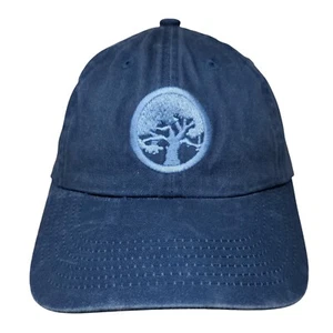 Tree Slideback Hat Blue One Size Embroidered Vent Holes Port Authority - Picture 1 of 7