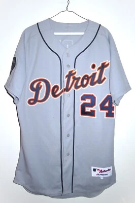 Majestic Auténtico Detroit Tigers Miguel Cabrera #24 Doble Punto Jersey 44 Grande Foto 1 de 4