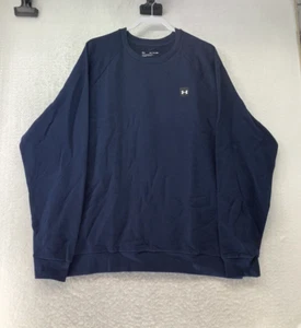 Under Armour Mens Fleece Crew Sweatshirt (Navy) Size XXL - Picture 1 of 5