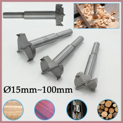 Forstnerbohrer Holzbohrer Lochsäge Bohrlochsäge Scharnierlochbohrer 15mm~100mm - Bild 1 von 4