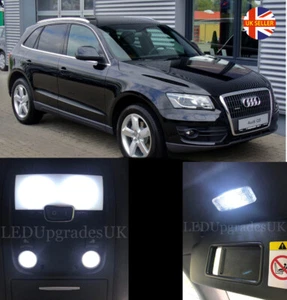 Audi Q5 SQ5 Voll Weiß LED Innenraumbeleuchtung Set Upgrade + Kennzeichen - Bild 1 von 4