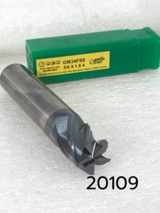 5 Flautas 3/4" x 1" x 4" GMX35 Nuevo CGC Gorilla Mlll Carburo Molino de Extremo Plano - Imagen 1 de 9
