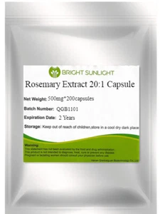 QBG Pure Rosmarin Extract 20:1 Kapsel 500 mg*200 Kapseln - Bild 1 von 2