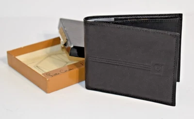 Pierre Cardin VTG BROWN Leather Tri-fold Credit Card Holder Wallet NEW IN BOX - Image 1 of 4