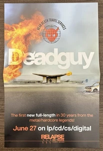 Deadguy - Near Death… b/w Gruesome -Silent Echoes 2 Sided Promo Poster Relapse - Picture 1 of 3