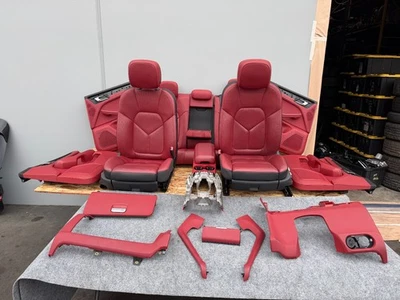 ASIENTOS ASIENTO PUERTA PANEL CONSOLA ROJO INTERIOR PORSCHE MACAN 3.0 (2015-2018) OEM Foto 1 de 4