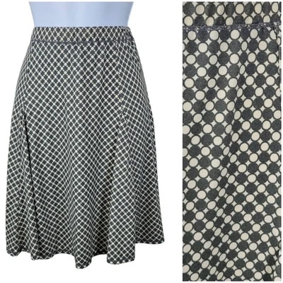Falda De Colección Y2K Mediana Pull On Tirar Bajo Cintura Elastizada Acampanada Geométrica Foto 1 de 4
