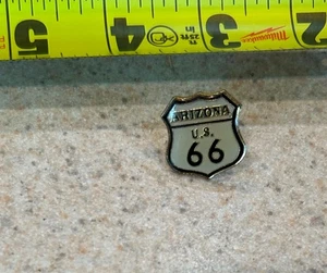 ROUTE 66 / ARIZONA -- Vintage Pinback -- 0.5" x 0.75" -- Set of 2 - Picture 1 of 4