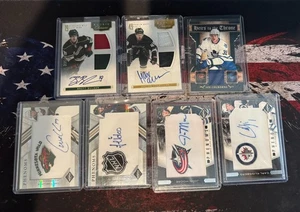 Lot of 7 Panini Patch / Auto / Jersey Cards / Carl Klingberg & More!!! - Picture 1 of 8
