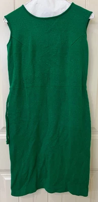 Vestido de día o de negocios Jantzen vintage de lana verde sin mangas alrededor de 1960 Foto 1 de 4