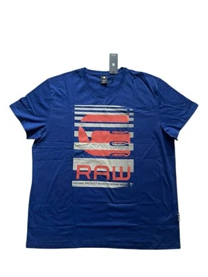 Camiseta G-Star Raw Para Hombre Hamburguesa Desteñida Azul Bullpen $60 Talla 2XL Foto 1 de 4