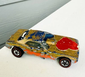 Hot Wheels Redline 1974 Flying Colors Top Eliminator Funny Car Blue Cuda Heart - Picture 1 of 6