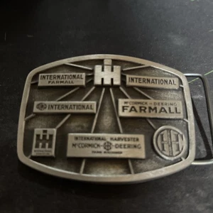 Vintage 1980s LIMITED EDITION 092/750 “IH Brands” Belt Buckle Fine Pewter - Picture 1 of 10