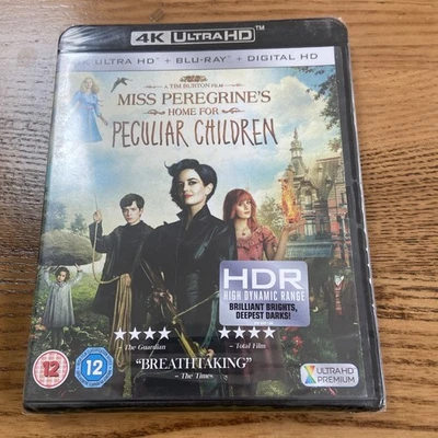 Miss Peregrines Home For Peculiar Children - 4K UHD+ Blu Ray  New Sealed dir TB - Image 1 of 2