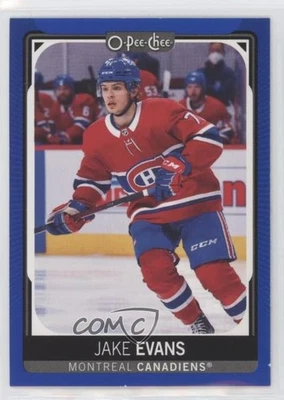 2021-22 O-Pee-Chee Blue Border Jake Evans #294 - Image 1 of 2