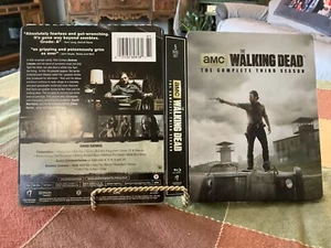 Walking Dead Third Season Used Blu-ray 5-Disc 2013 Target Jumbo Steelbook AMC - Picture 1 of 2