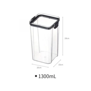 10x Food Storage Container Box 1300ML Airtight Lock Kitchen Cereal Organiser Jar - Picture 1 of 3