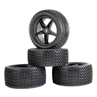 1/10 Buggy Wheels Tires 12mm Hex Hub For Kyosho Tamiya RC Off Road Car HPI HSP - Image 1 of 4