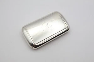 Antigua caja de tabaco plateada con sello Birmingham 1920 - Imagen 1 de 12