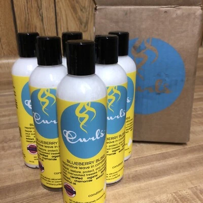 6 Pack Curls Blueberry Bliss Reparative Leave In Conditioner 8oz Each New - Image 1 of 4