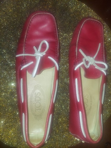 TOD’S Mocassini da guida Tods in pelle rossa