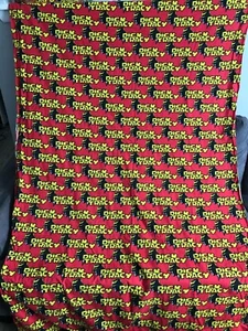 Vintage 90s Disney Dick Tracy Cotton Fabric 42x75 Sheet Pillowcase Red Authentic - Picture 1 of 6