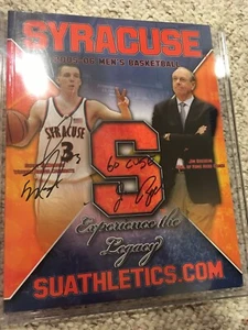 Gerry McNamara Jim Boeheim signed Yearbook Syracuse Orange Gmac - Picture 1 of 1