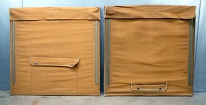 2 VTG Industrial 1940s CANVAS Artist AERIAL Photography ART Portfolio CASES BAGS - Picture 1 of 6