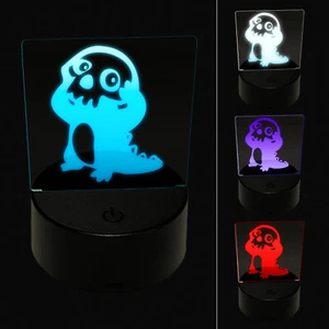 Spooky Creature Wearing Skull 3D Illusion LED Night Light Sign Lamp - Picture 1 of 6