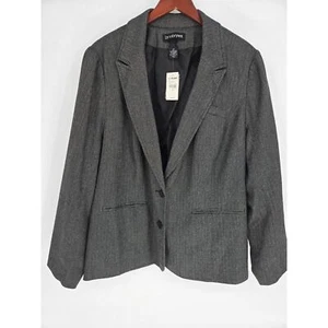 Lane Bryant Chevron grau Blazer mit Taschen Damen 28 neu mit Etikett $ 89 - Bild 1 von 13