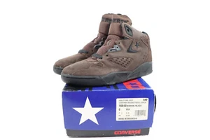NOS Vtg 90s Converse Cons Halftime Mid Basketball Sneakers Shoes Mens 8 Brown - Picture 1 of 11